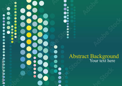 Abstract background with dots and bokeh efect. Funky vector illustration.