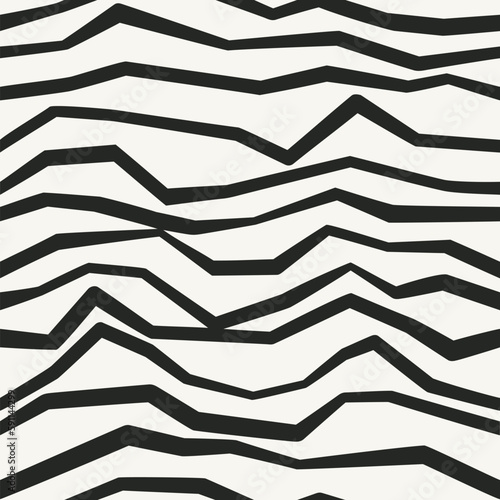 Bilde på lerret Broken lines vector decor
