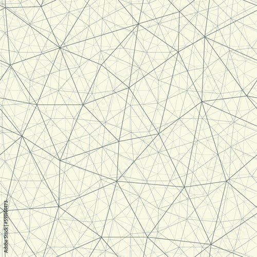 Endless lines cobweb vector format. Decorative complicated grid seamless pattern. Monochrome network with 3D effect.