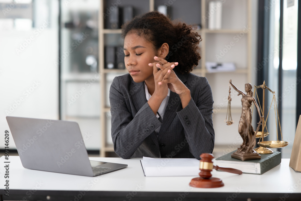 Lawyers Asiawoman having through online Concepts of Legal services at the law office. Lawyers Asiawoman having through online Concepts of Legal services at the law office.