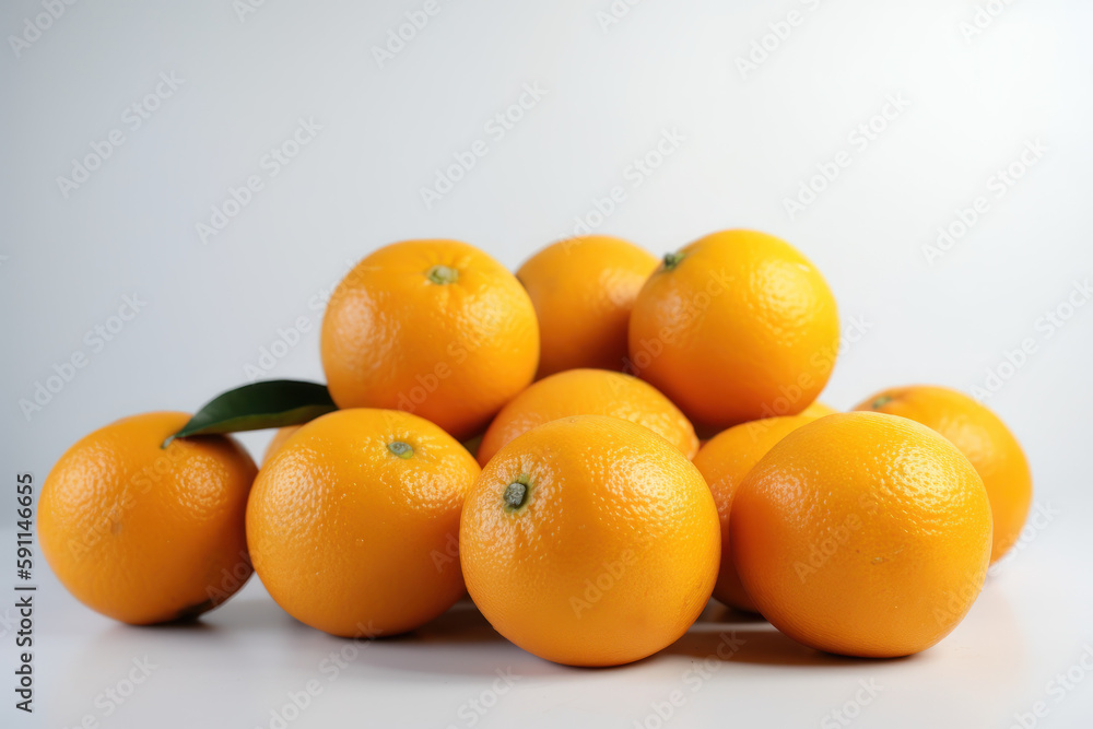 Orange, Multiple Oranges on a isolated white background, generative ai, Fresh tasty fruit Orange, Multiple Oranges on a isolated white background, generative ai, Fresh tasty fruit
