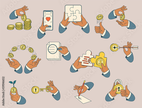 Financial design element set.