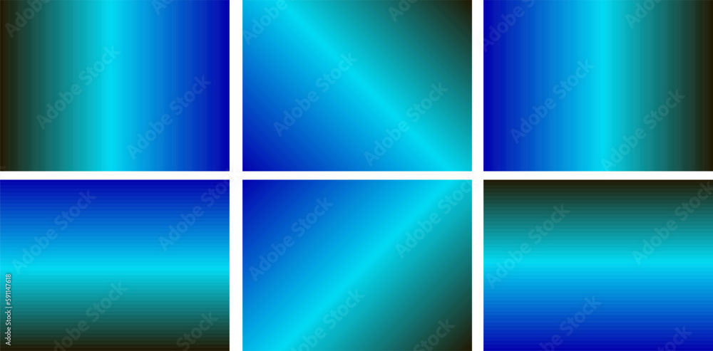 Gradient. Collection of abstract fabric backgrounds with space for design. Artistic background for design. Combination of black, turquoise and blue colors. Gradient. Collection of abstract fabric backgrounds with space for design. Artistic background for design. Combination of black, turquoise and blue colors.