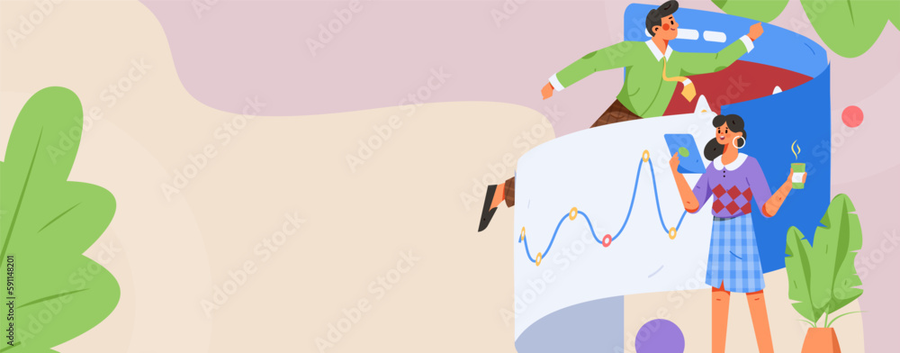 Business people working in flat vector concept operation hand drawn illustration
Business people working in flat vector concept operation hand drawn illustration
