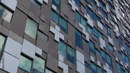Wallpaper Mural Abstract shot of clouds passing an artistic building Torontodigital.ca