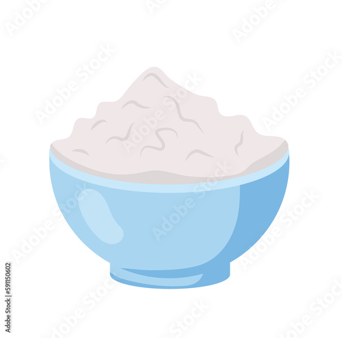 Concept Milk product cream cheese whipped cream. This is a cartoon-style flat illustration for a web concept featuring a milk product theme. Vector illustration.