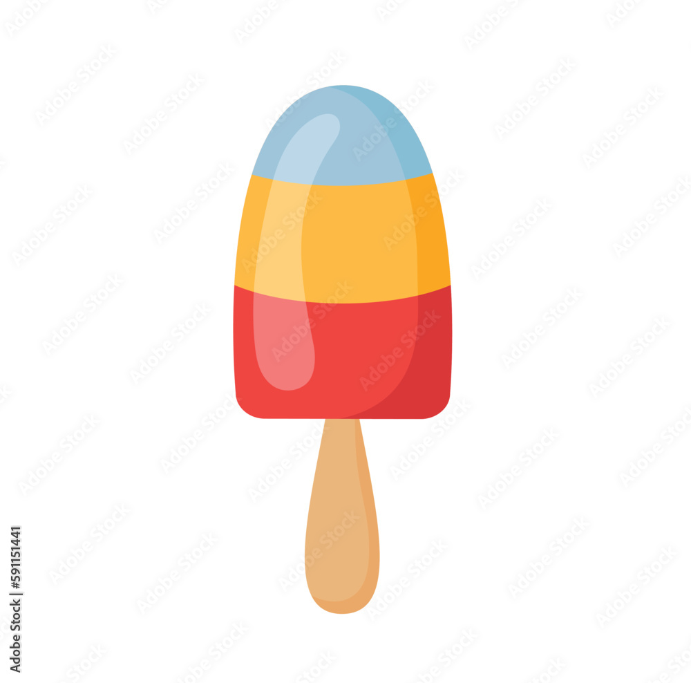 Concept Hawaii beach rainbow ice-cream. This is a colorful illustration of a delicious rainbow fruit ice cream that would be perfect for a sunny day at the beach in Hawaii. Vector illustration. Concept Hawaii beach rainbow ice-cream. This is a colorful illustration of a delicious rainbow fruit ice cream that would be perfect for a sunny day at the beach in Hawaii. Vector illustration.