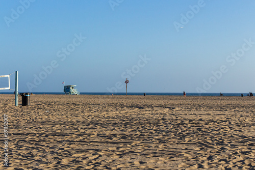Los Angeles, USA, June 21, 2022: Located to the west of Downtown, Santa Monica State Beach is a landmark as well as one of the best examples of the famous beaches of sunny southern California.
