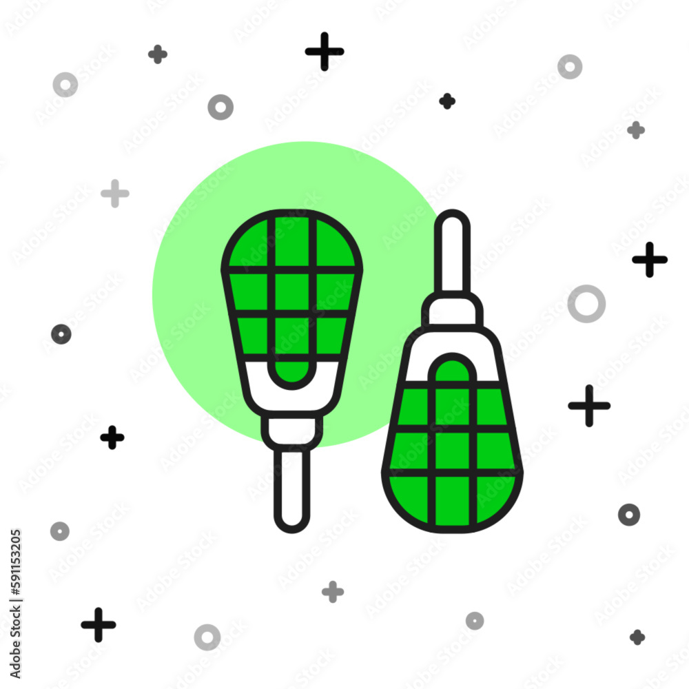 Filled outline Snowshoes icon isolated on white background. Winter sports and outdoor activities equipment. Vector Filled outline Snowshoes icon isolated on white background. Winter sports and outdoor activities equipment. Vector