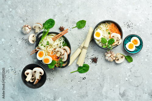Fotografia Banner Japanese traditional food