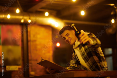 guy in bar