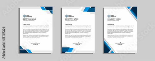modern corporate letterhead template design