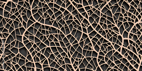 A 3D thorns abstract texture pattern wallpaper background with a sculptural effect. Generative AI image