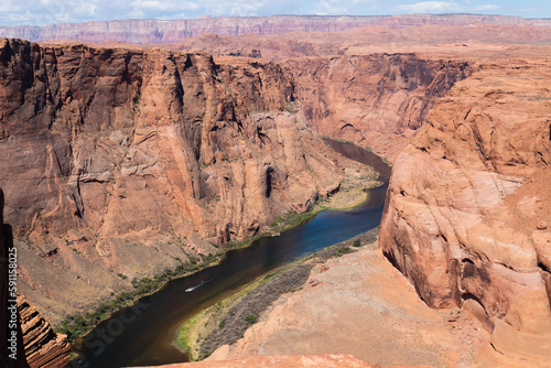 Horseshoe Bend on the Colorado River in Glen Canyon National Recreation Area, City of Page, Arizona, USA.