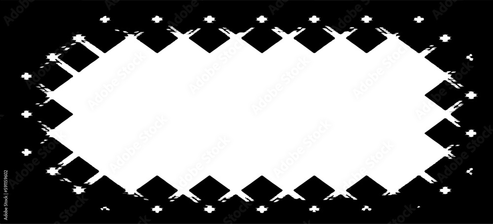 black and white background with diamond shaped pattern. Vector grunge texture. black and white background with diamond shaped pattern. Vector grunge texture.
