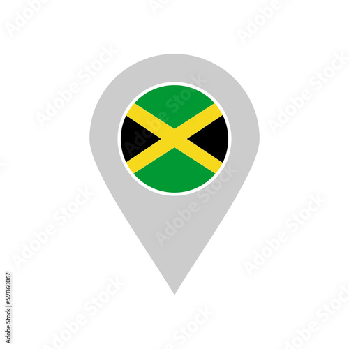 Jamaica flags icon set, Jamaica independence day icon set vector sign symbol