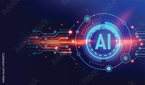 artificial intelligence and data science icon element design. vector illustration
