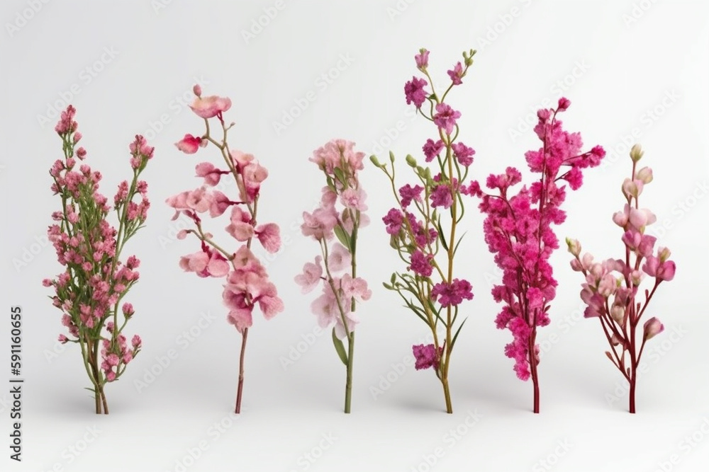 A bunch of pink flowers with the word cherry on the top. A bunch of pink flowers with the word cherry on the top.