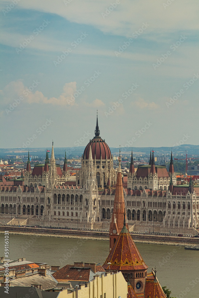 budapest parlament with sea