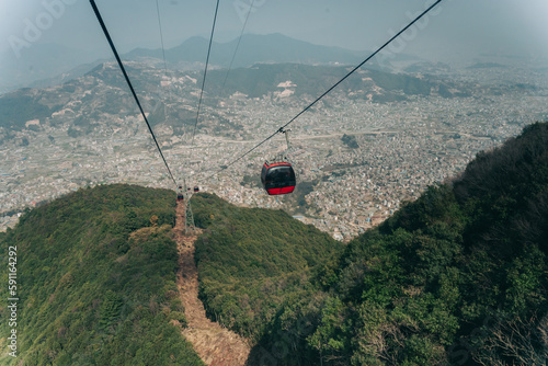 Kathmandu Valley View From Chandragiri Hills Cable Car Nepal photo