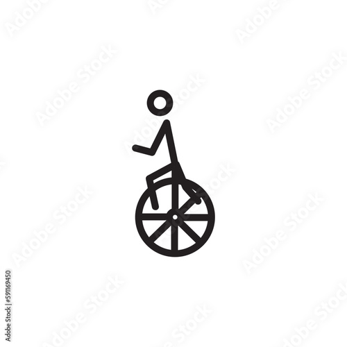 Cycle Pedals Seat Outline Icon