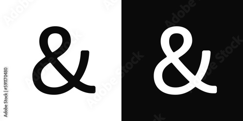 & Ampersand sign, AND symbol, & button photo