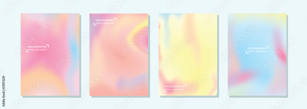 abstract colorful background set