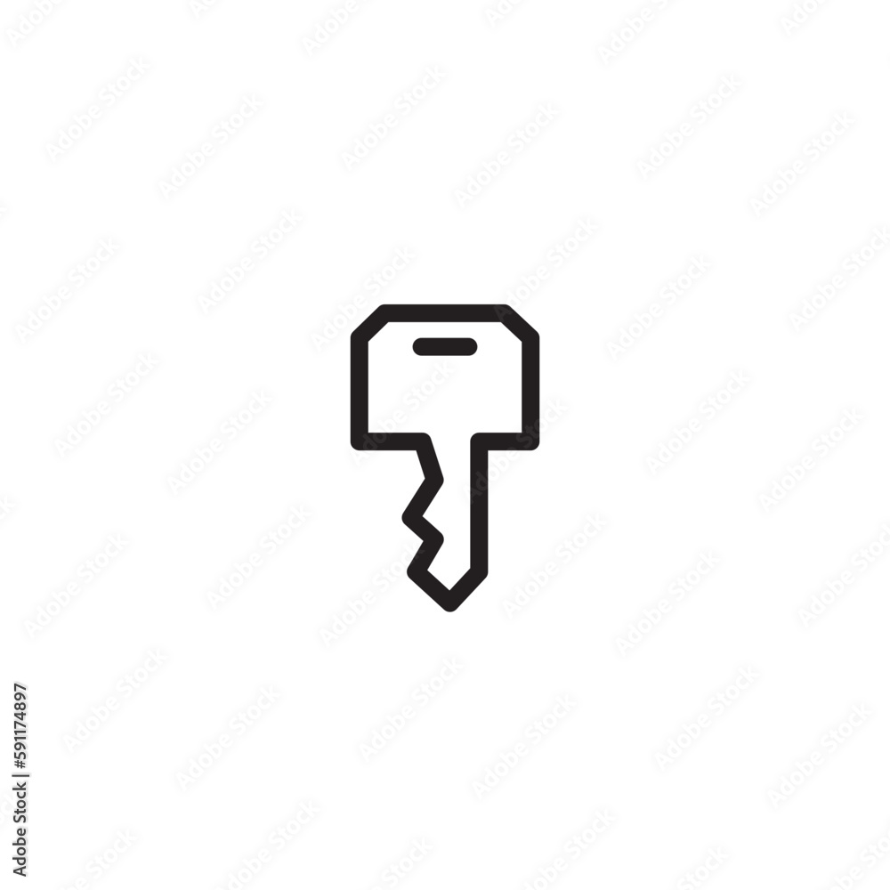 Car Key Login Outline Icon Car Key Login Outline Icon