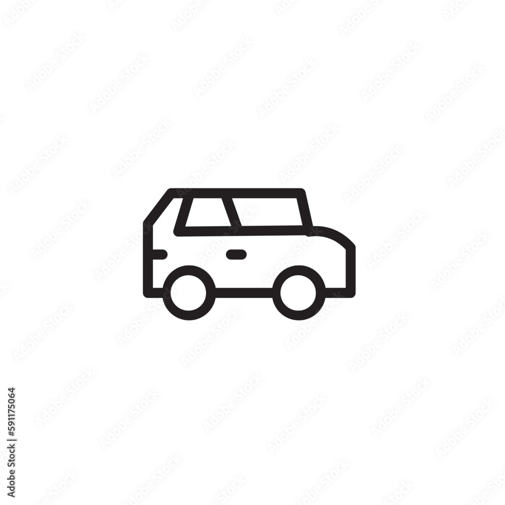 Transport Car Garage Outline Icon Transport Car Garage Outline Icon