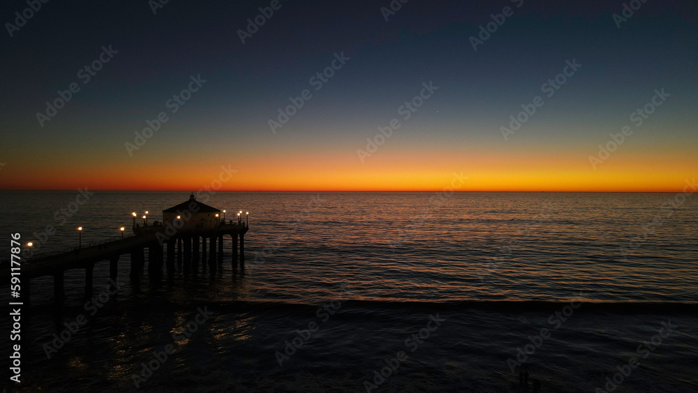 Manhattan Beach Pier at sunset