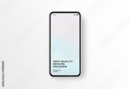 Phone Mobile Smartphone Display Screen Device Mockup Template