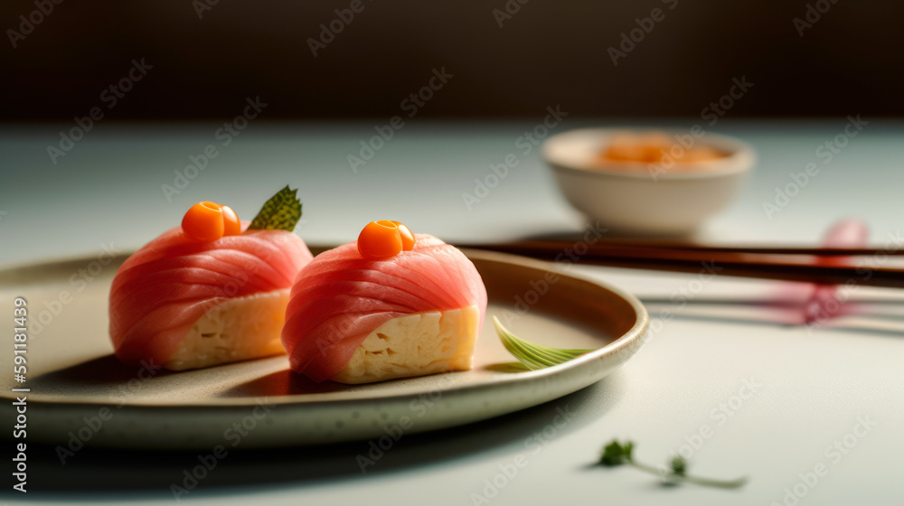 Savor the Authentic Japanese Delight of Wagashi, food photography. Generative AI Savor the Authentic Japanese Delight of Wagashi, food photography. Generative AI