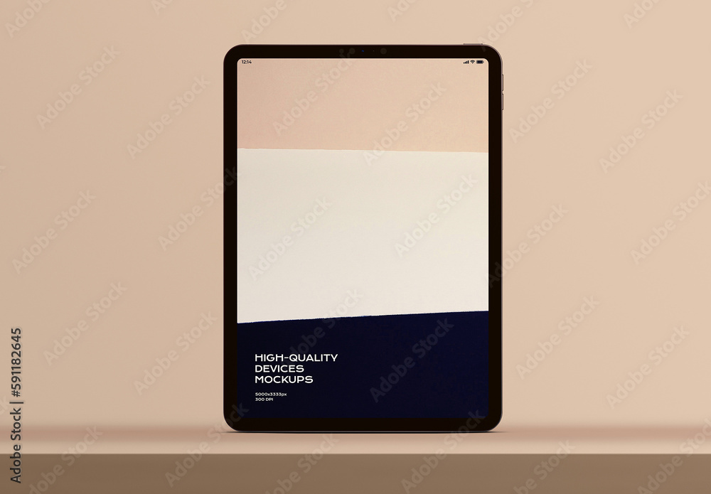 Tablet Mobile Display Computer Screen Device Mockup Template Stock ...