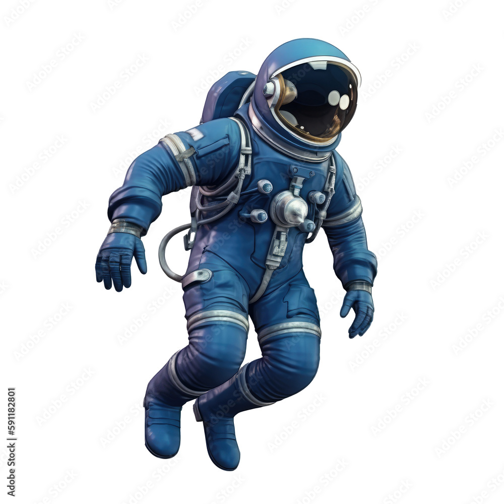 space suit isolated on white