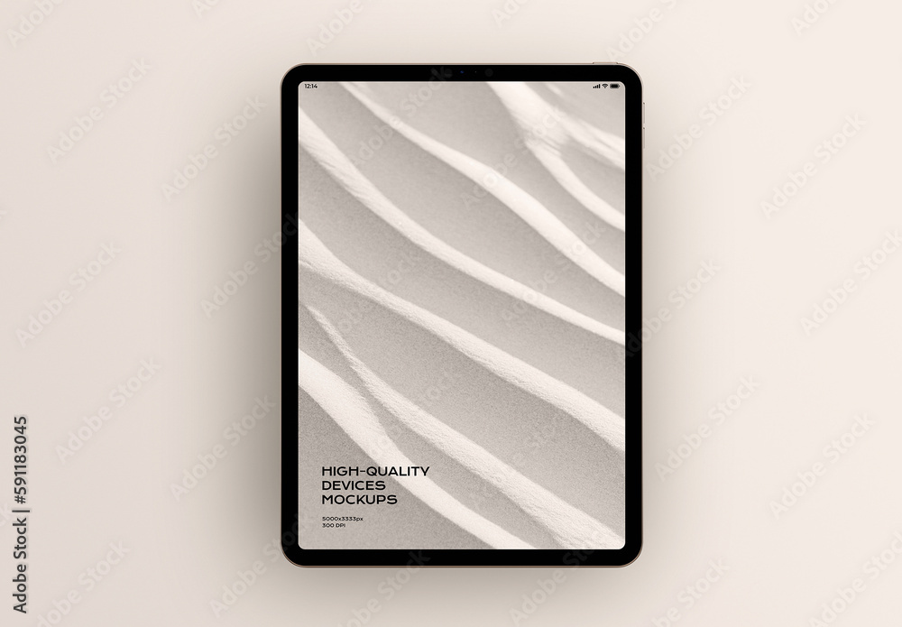 Tablet Mobile Display Computer Screen Device Mockup Template Stock ...