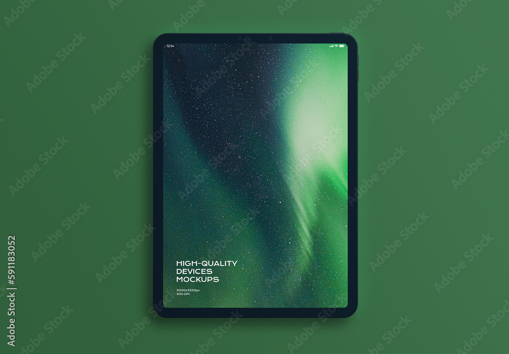 Tablet Mobile Display Computer Screen Device Mockup Template Stock ...