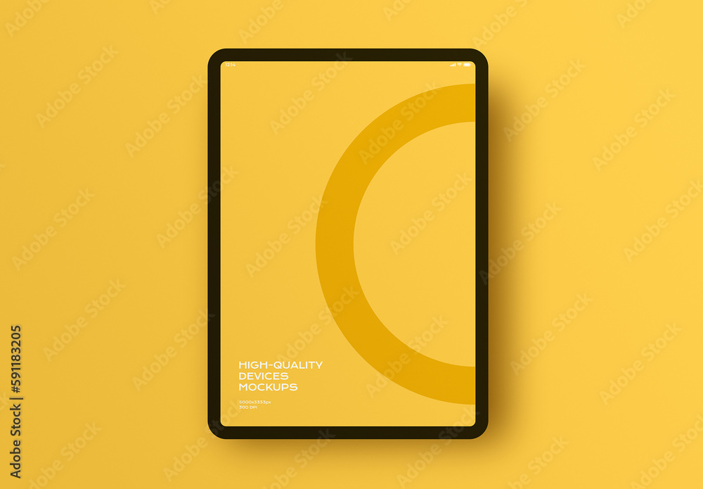 Tablet Mobile Display Computer Screen Device Mockup Template Stock ...