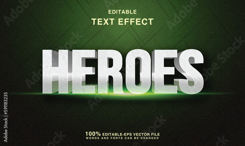 heroes text effect