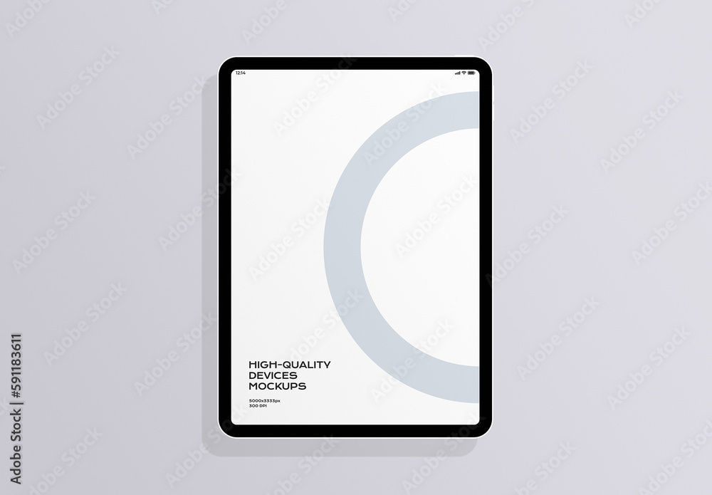 Tablet Mobile Display Computer Screen Device Mockup Template Stock ...