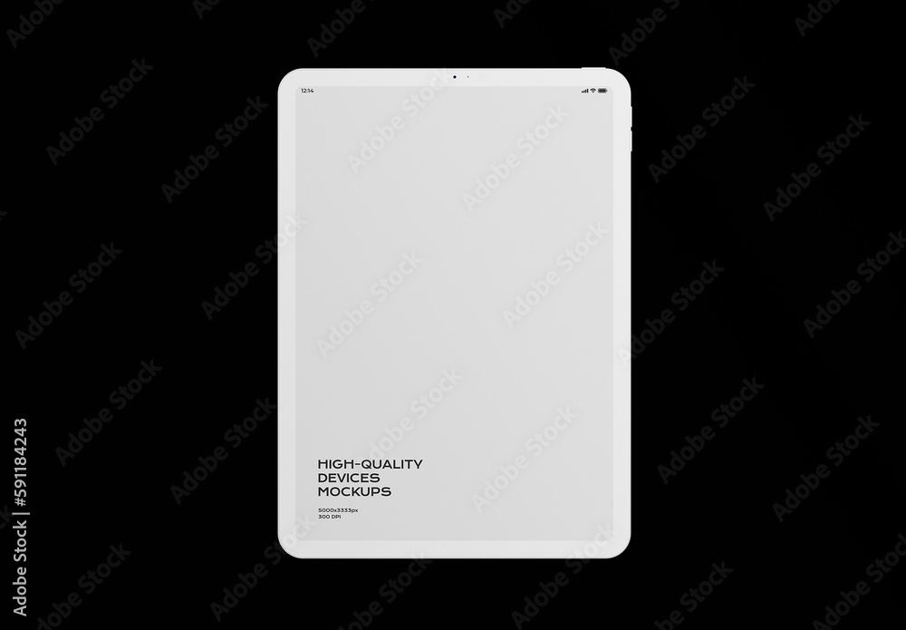Tablet Mobile Display Computer Screen Device Mockup Template Stock ...
