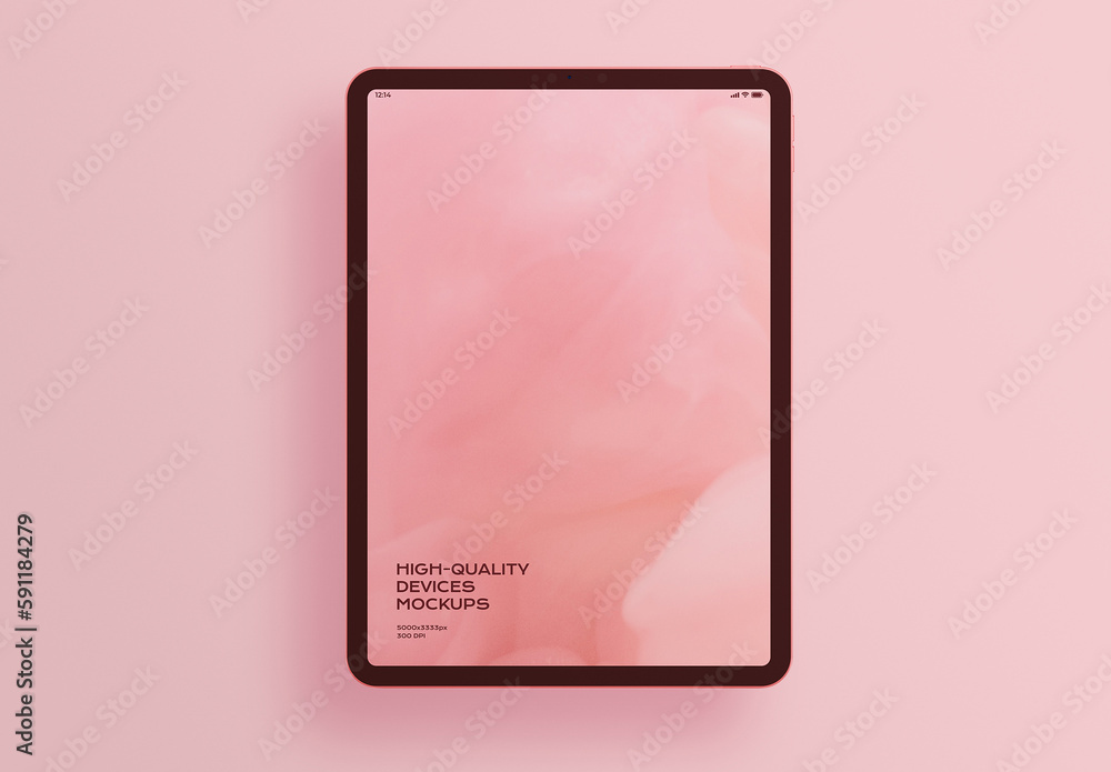 Tablet Mobile Display Computer Screen Device Mockup Template Stock ...