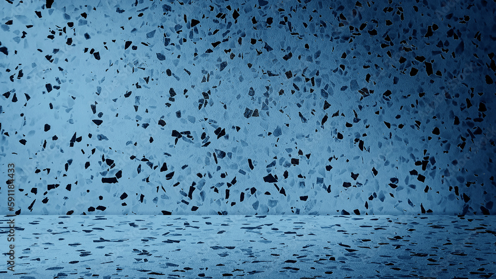 blue stone texture for background pattern wall and floor. vintage blue terrazzo studio backdrop for product displayed in cold color tone. natural beauty room backdrop with stone fragments texture. blue stone texture for background pattern wall and floor. vintage blue terrazzo studio backdrop for product displayed in cold color tone. natural beauty room backdrop with stone fragments texture.
