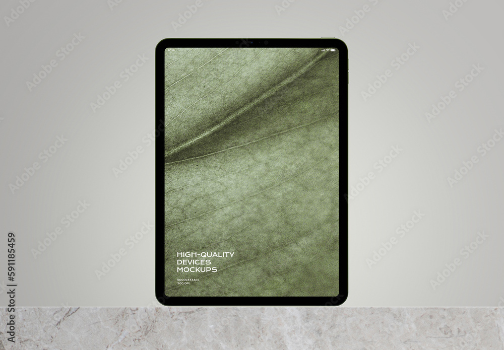 Tablet Mobile Display Computer Screen Device Mockup Template Stock ...