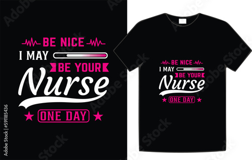 Nurse Typography T-Shirt Design
