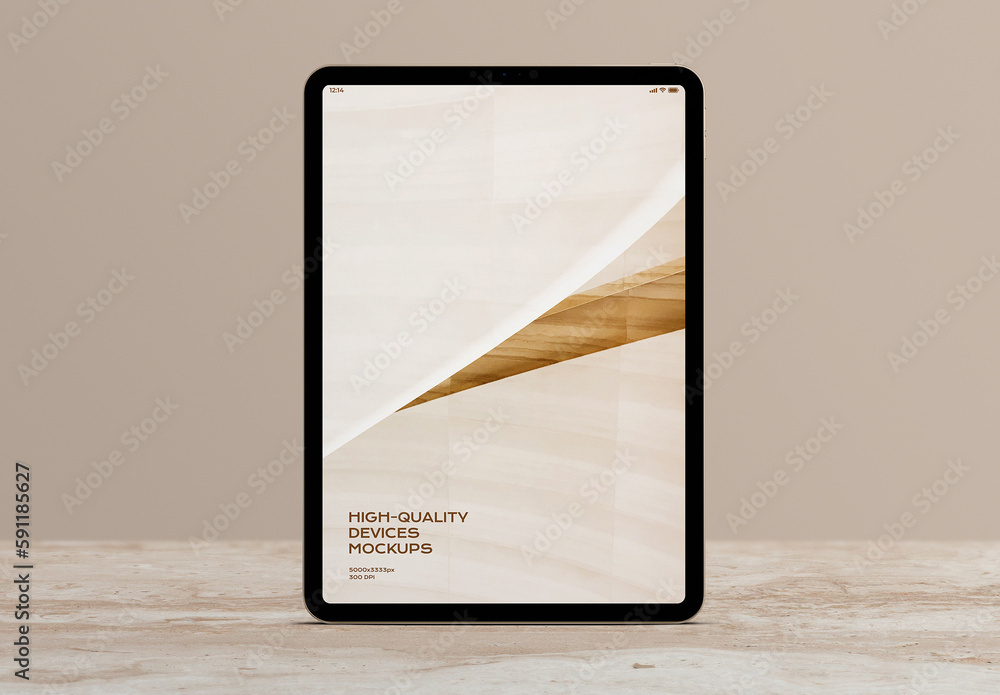 Tablet Mobile Display Computer Screen Device Mockup Template Stock ...