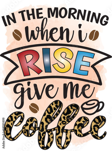 Modern calligraphy, hand drawn lettering illustration, watercolor coffee design, coffee vector illustration. Typography coffee quote design for poster, flyer, banner, menu cafe, restaurant, t-shirt	 (ID: 591185899)