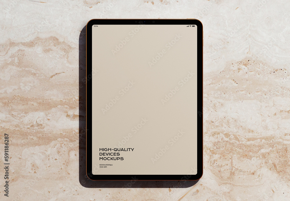 Tablet Mobile Display Computer Screen Device Mockup Template Stock ...