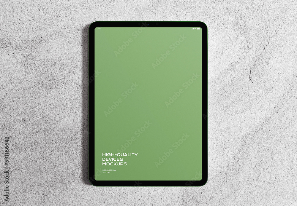 Tablet Mobile Display Computer Screen Device Mockup Template Stock ...