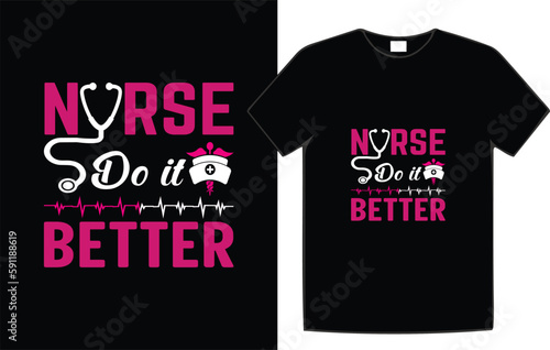 Nurse Typography T-Shirt Design