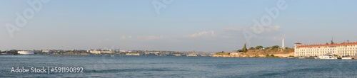 View towards North Side of Sevastopol Bay, Crimea. © vaz1